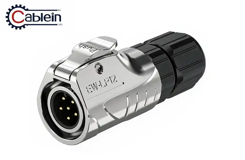 LP12 6-Pin Metal Waterproof Connector